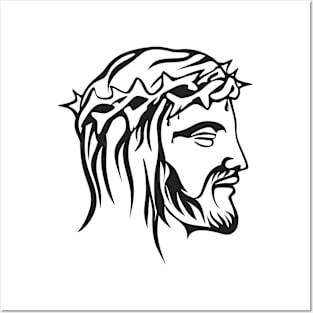 Picture of Jesus Crown Of Thorns Posters and Art